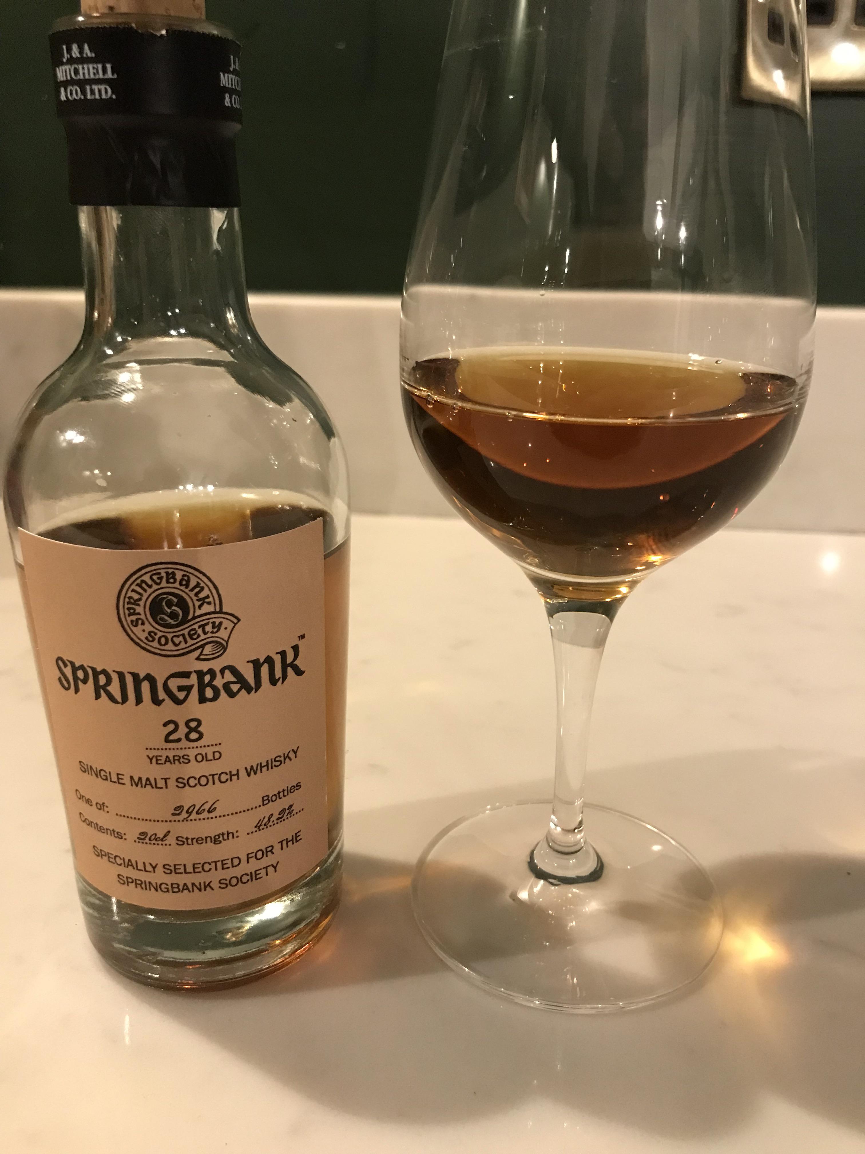 SPRINGBANK 28年 Society限定 200ml SPRINGBANK 28年 Society限定