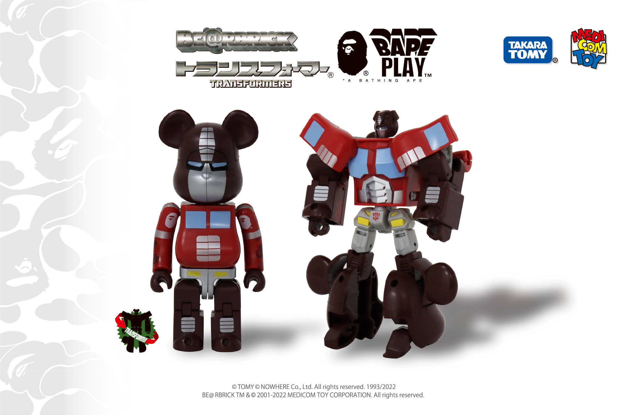A BATHINGAPE® X BE@RBRICK X TRANSFORMERS | bape.com