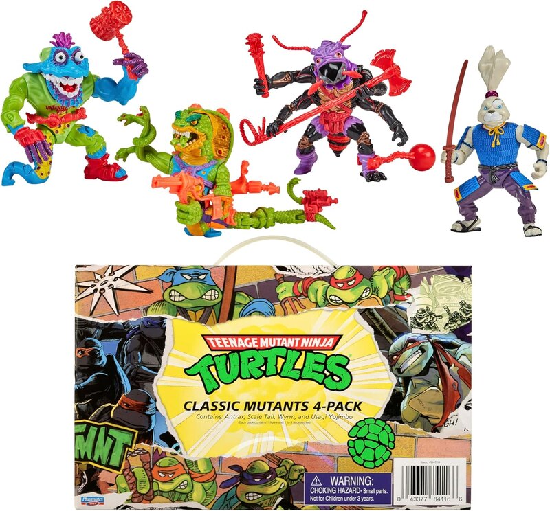 Teenage Mutant Ninja Turtles TMNT Classic Mutants 4-Pack Action
