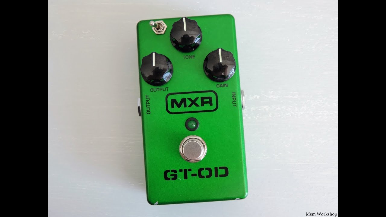 MXR GT-OD Overdrive, with ZW-OD switch mod ! - YouTube