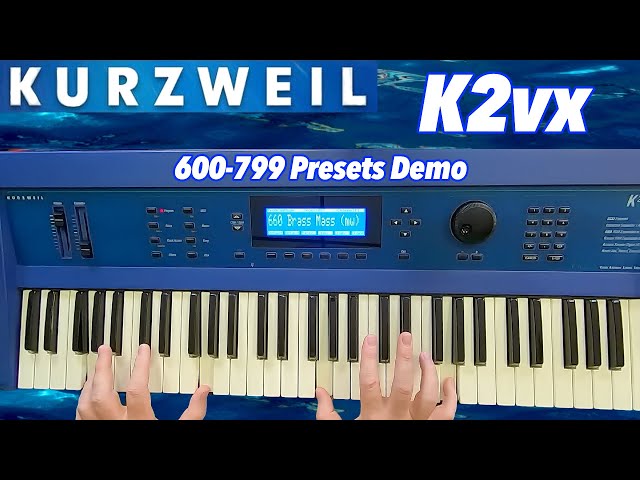 Kurzweil K2000 Sound Demo - K2vx Sounds 600-799 - YouTube