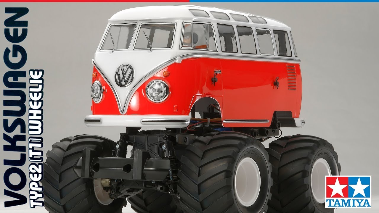Tamiya 58512 Volkswagen Type 2 T1 Wheelie Bus - YouTube