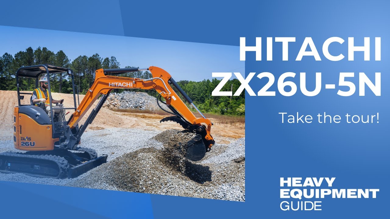 Take a walk around the new Hitachi ZX26U-5N compact excavator