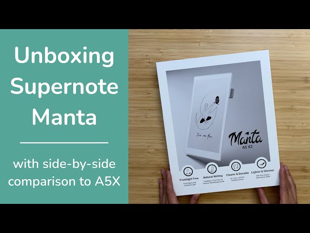 Supernote Manta A5 X2: Unboxing & Initial Impressions - YouTube