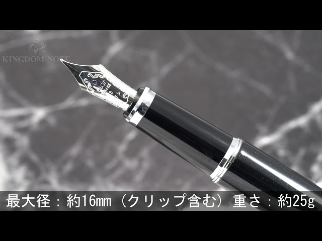 PILOT パイロット 万年筆 ステラ90S ジェットブラック 細字 - YouTube