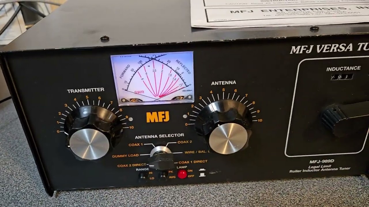 MFJ Versa Tuner V 3KW Antenna Tuner - YouTube