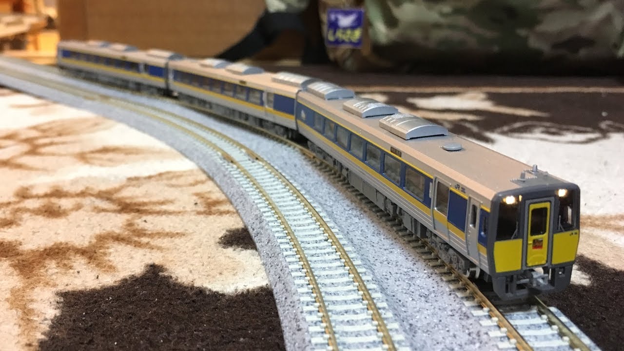 Nゲージ走行動画(実車音入り) キハ187系(スーパーいなば スーパーおき