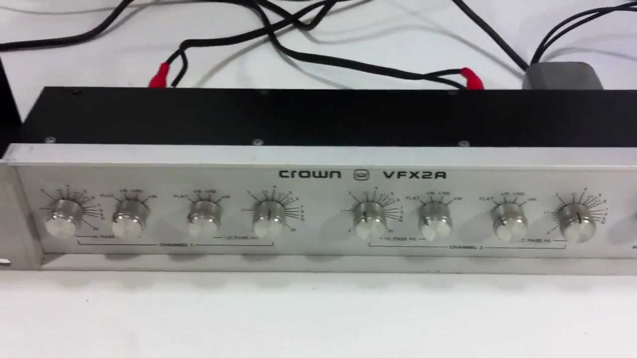 CROWN VFX2A Filter/Crossover チャンネルデバイダー - YouTube