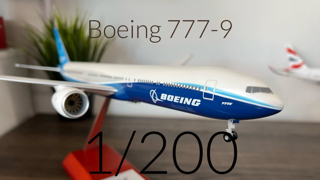 1/200 BOEING 777-9 Model From The Boeing Store! - YouTube