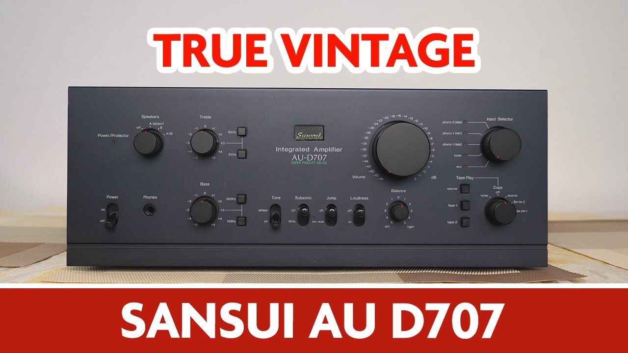 Vintage Sansui AU-D707 Integrated Amplifier #sansui #vintageaudio