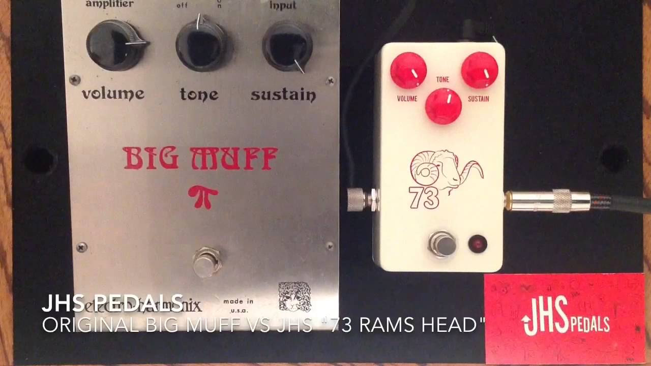 Original EHX Big Muff vs JHS Pedals 73 Rams Head Replica - YouTube