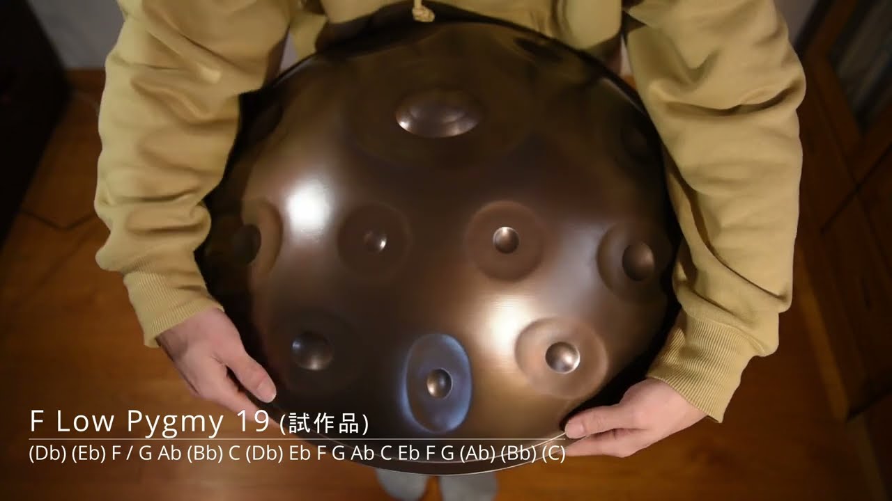 ①と②両方購入】①ハンドパン わいた工房 F# Low Pygmy 20 ①と②両方