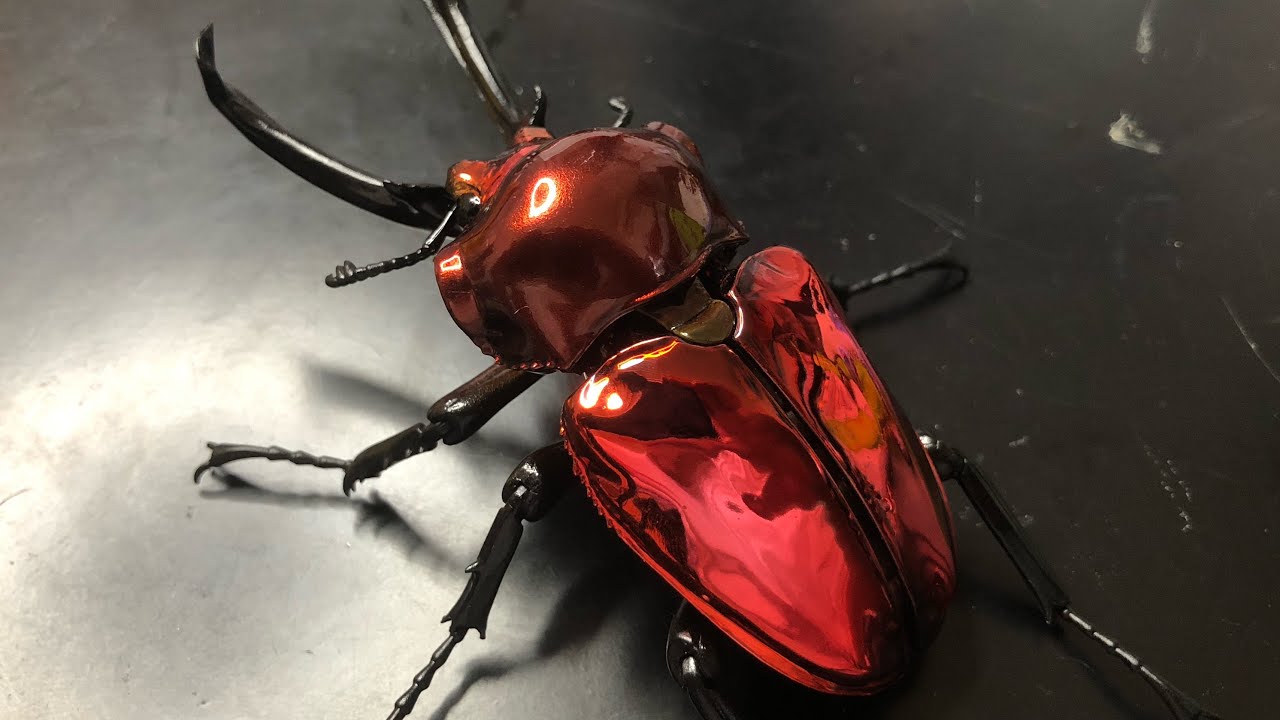 ニジイロクワガタ レッドピカール個体ver.リペイント いきもの大図鑑