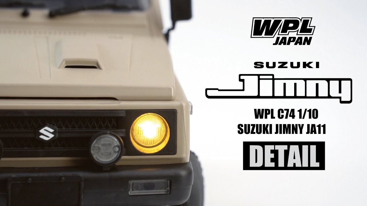 WPL JAPAN C74 1/10 SUZUKI JIMNY JA11 DETAIL (4th sample) - YouTube