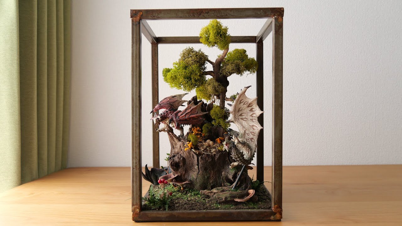 リオレウス・リオレイア] 小さなジオラマ モンハンフィギュア