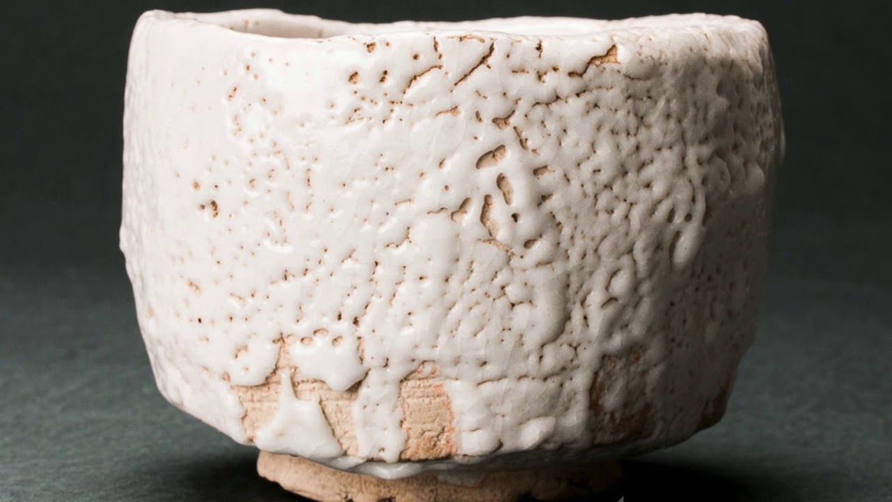 荒川豊蔵」 志野茶碗 - YouTube