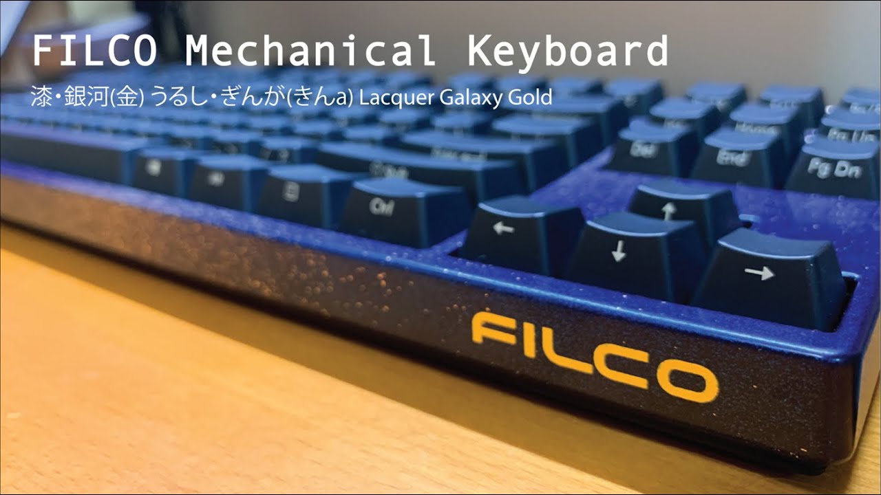 FILCO Brown Switch Unboxing and Typing Experience 工房 漆・銀河(金