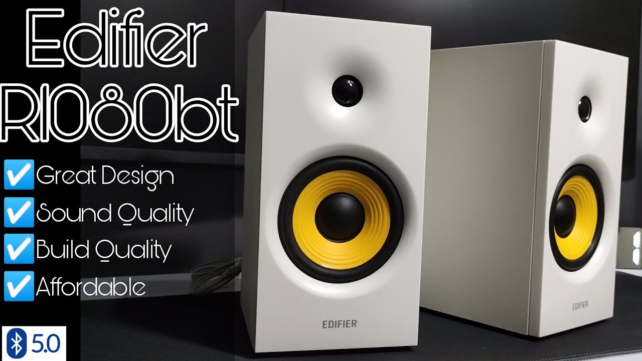 BEST BUDGET WHITE SPEAKERS? | EDIFIER R1080BT ACTIVE BOOKSHELF