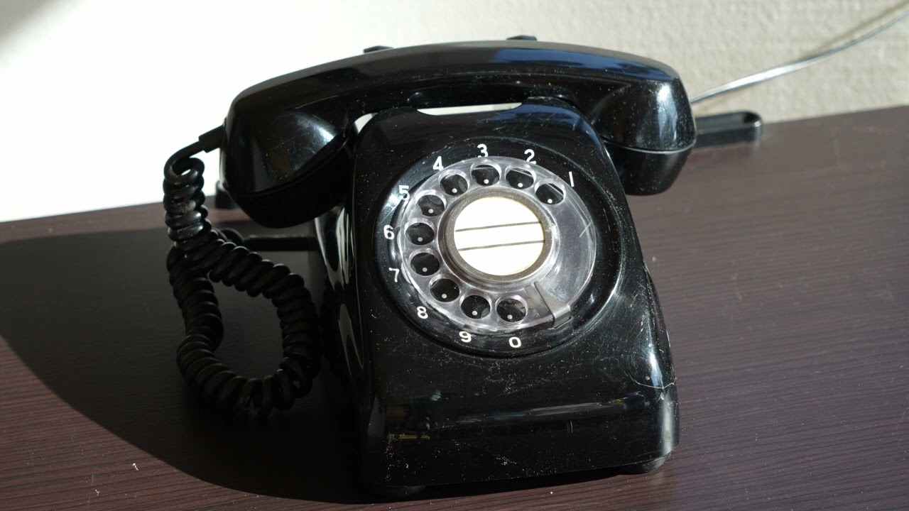 4K】黒電話のベルの音 昭和レトロ ダイヤル電話 - YouTube