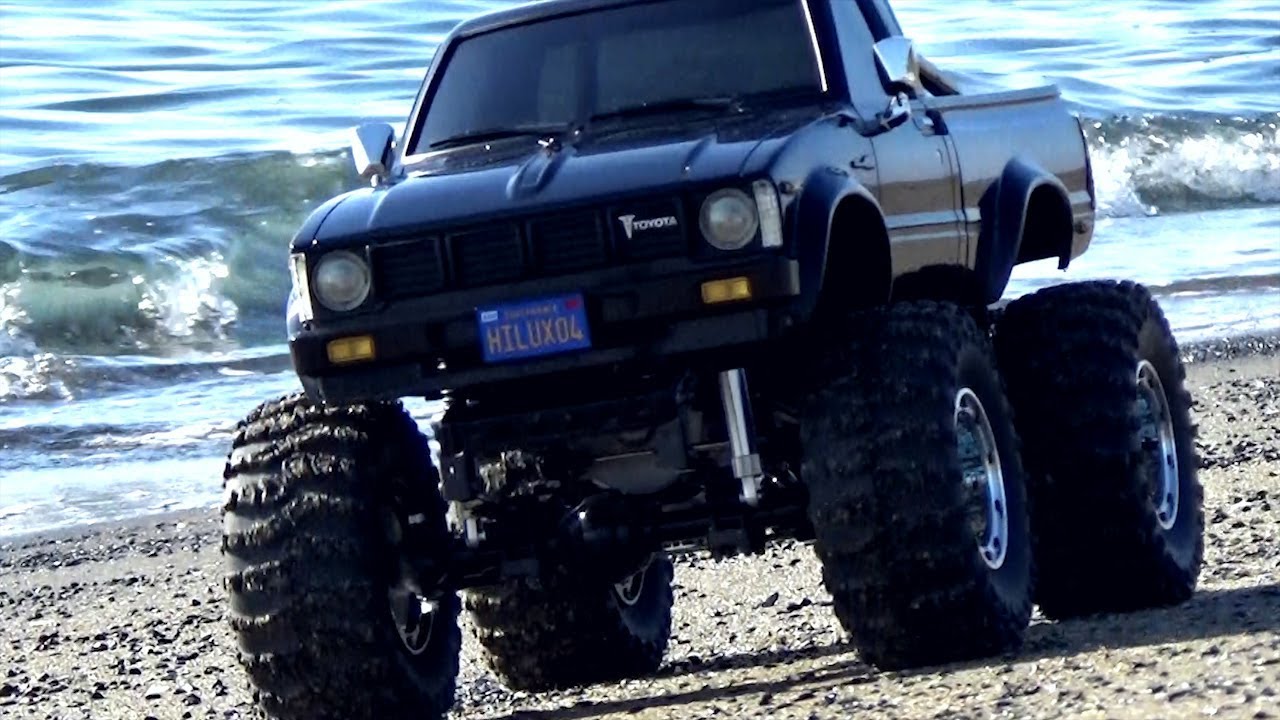 TAMIYA TOYOTA RN36 HILUX BRUISER - THE SEA SIDE CRUISING[ VIDEO