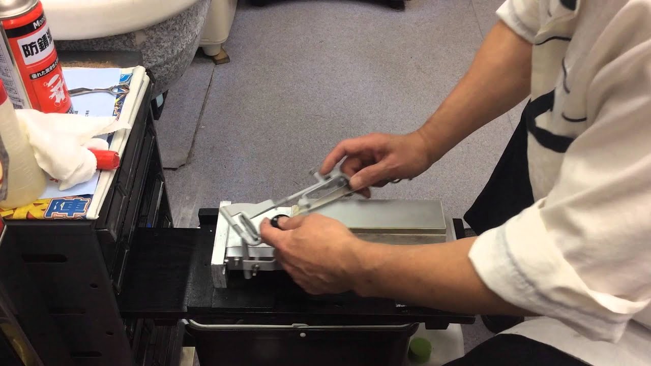 大熊式鋏研磨機 - YouTube