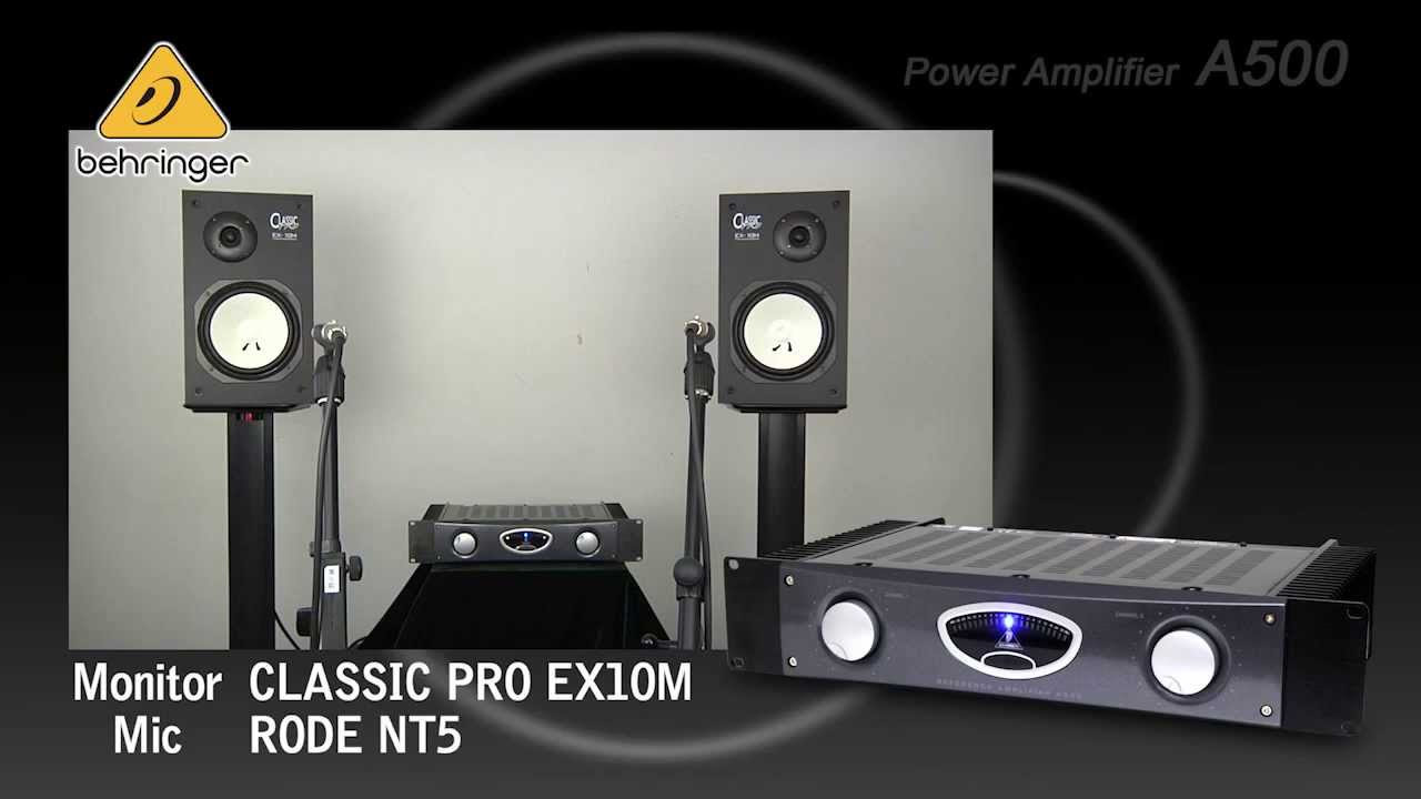 BEHRINGER / パワーアンプ A500 - YouTube