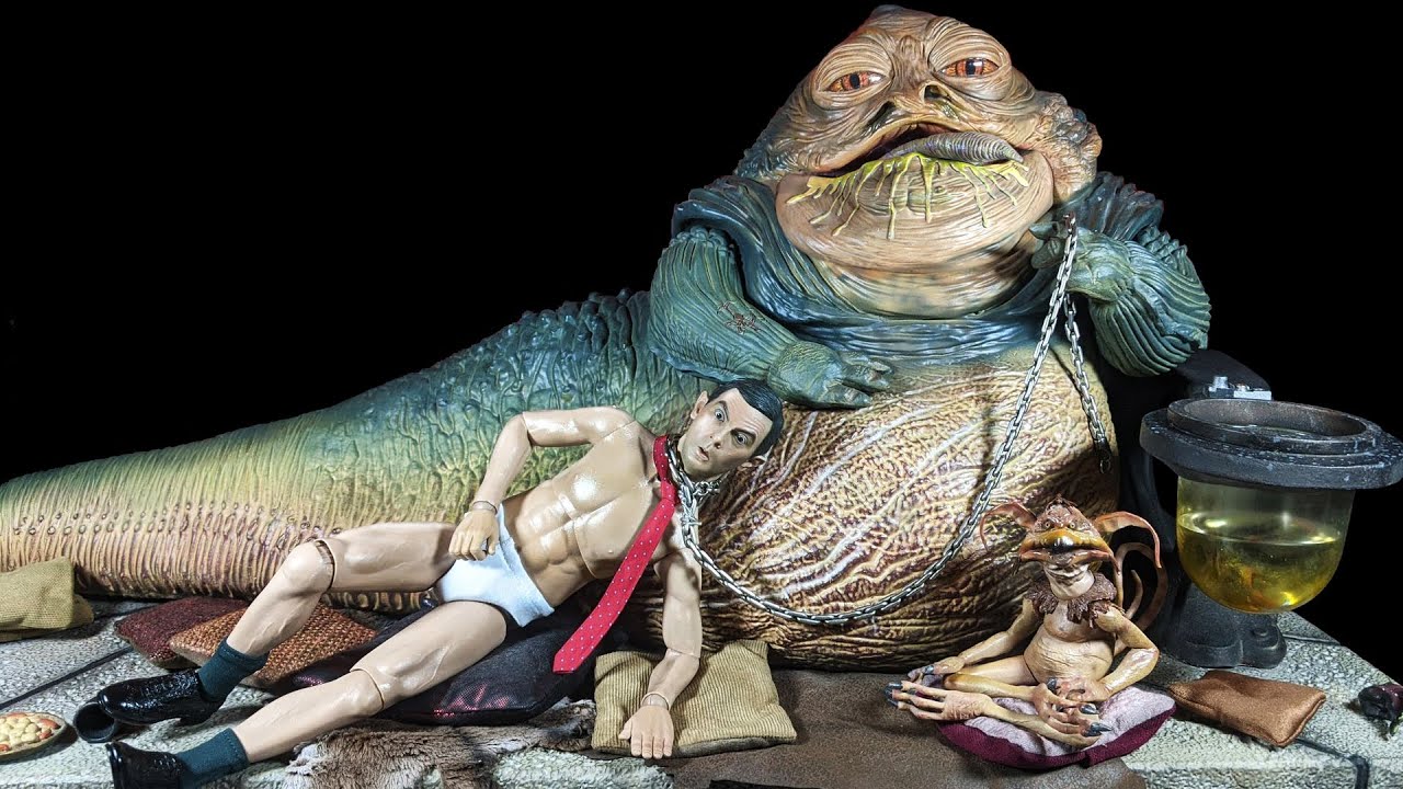 Sideshow Star Wars Jabba The Hutt 1/6 Scale Figure Review - YouTube