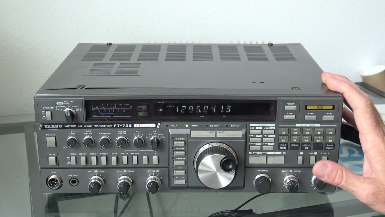 希少 YAESU 八重洲 ヤエス FT-736 X VHF/UHF ALL MODE TRANSCEIVER