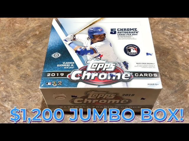 OPENING UP A $1,200 JUMBO BOX OF 2019 TOPPS CHROME! (Throwback