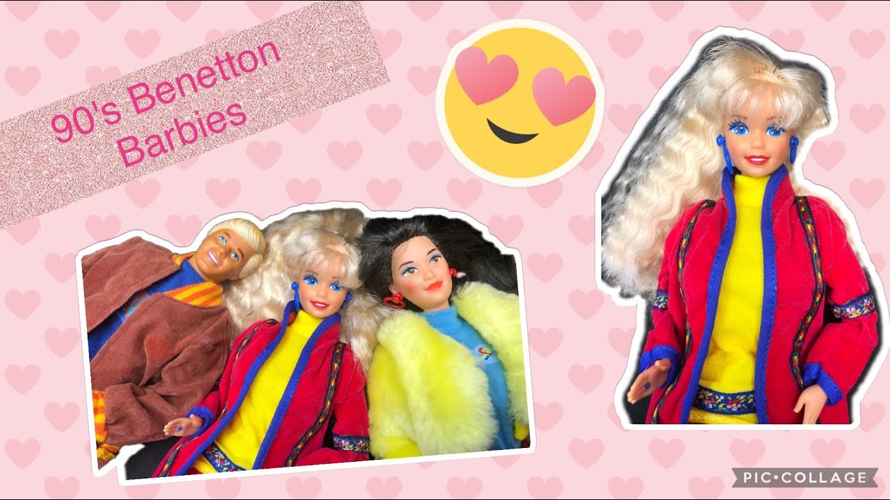 My 90's Benetton Barbies - YouTube