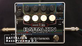 electro harmonix | BATTALION bass preamp+DI - YouTube