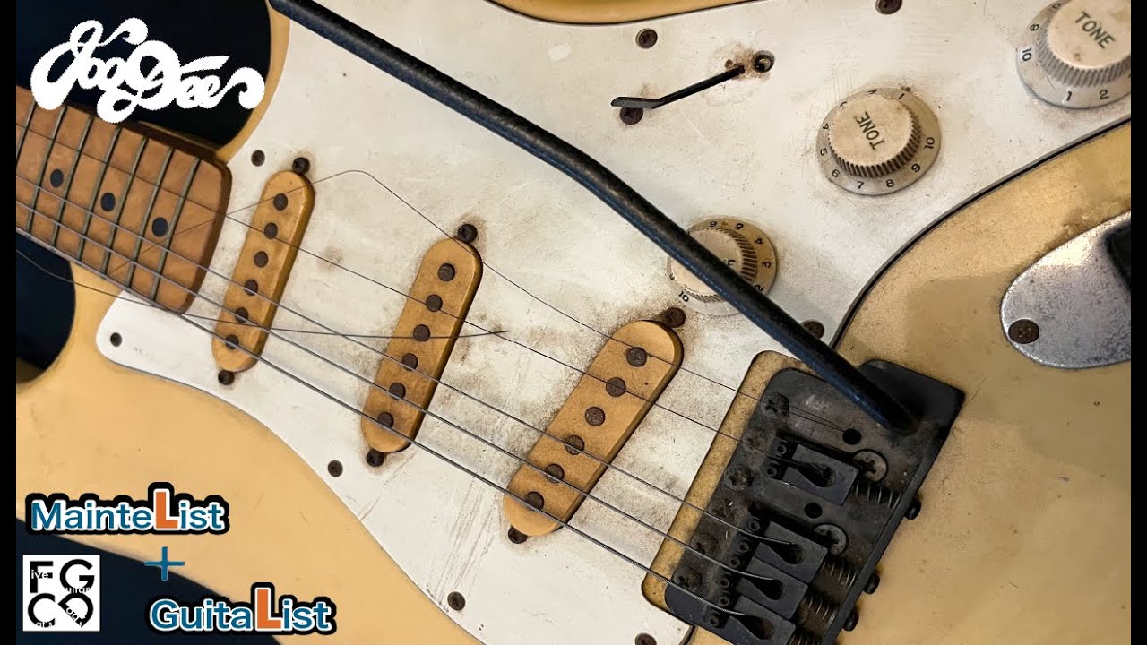 Joodee / あちこち壊れた埃だらけの日本製ビンテージギターを綺麗に