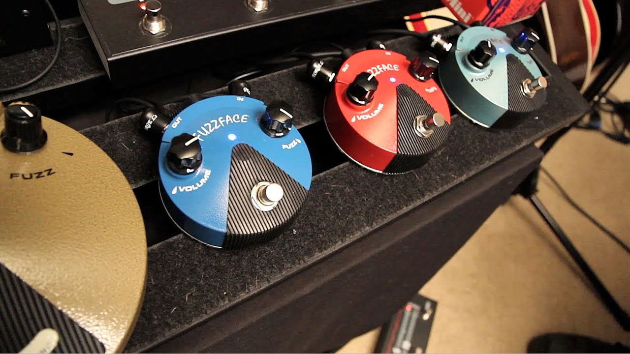 Dunlop FFM1 Silicon Fuzz Face Mini Blue Guitar Effects Pedal