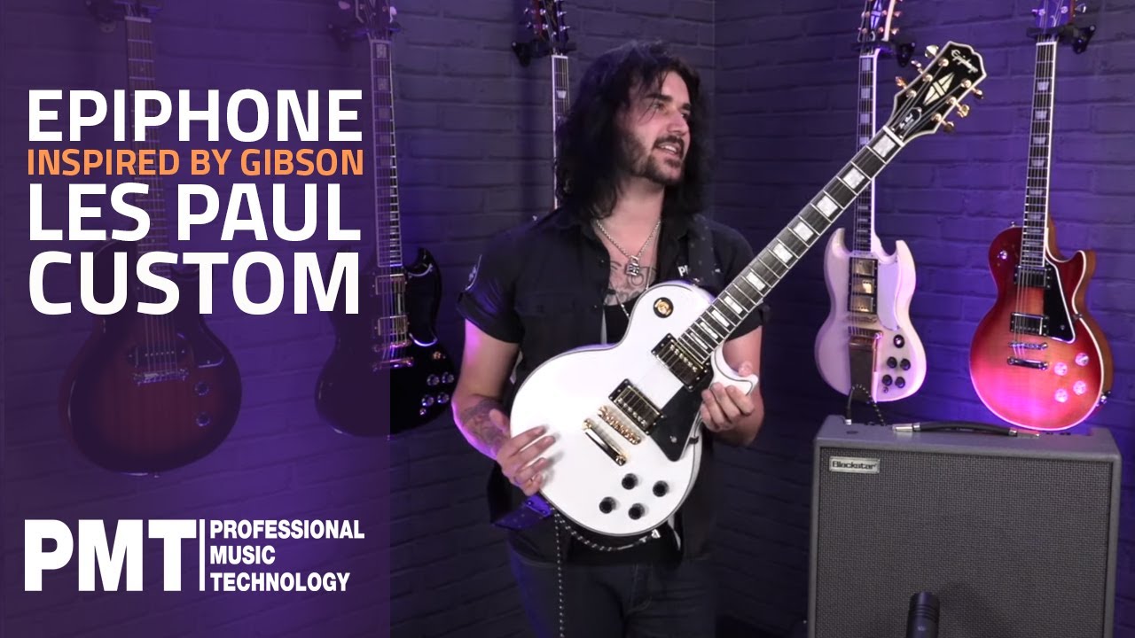 Epiphone Les Paul Custom Alpine White - Epiphone Inspired By