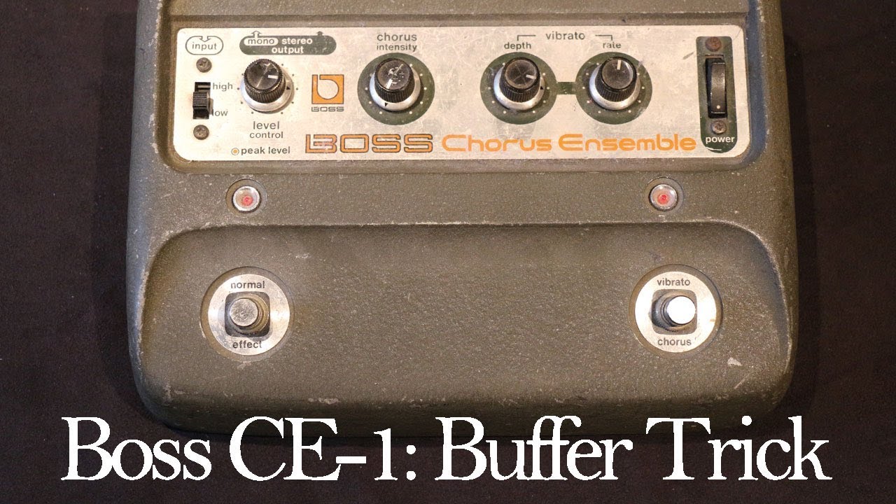 Boss CE-1 Chorus Ensemble - The Buffer Trick - YouTube