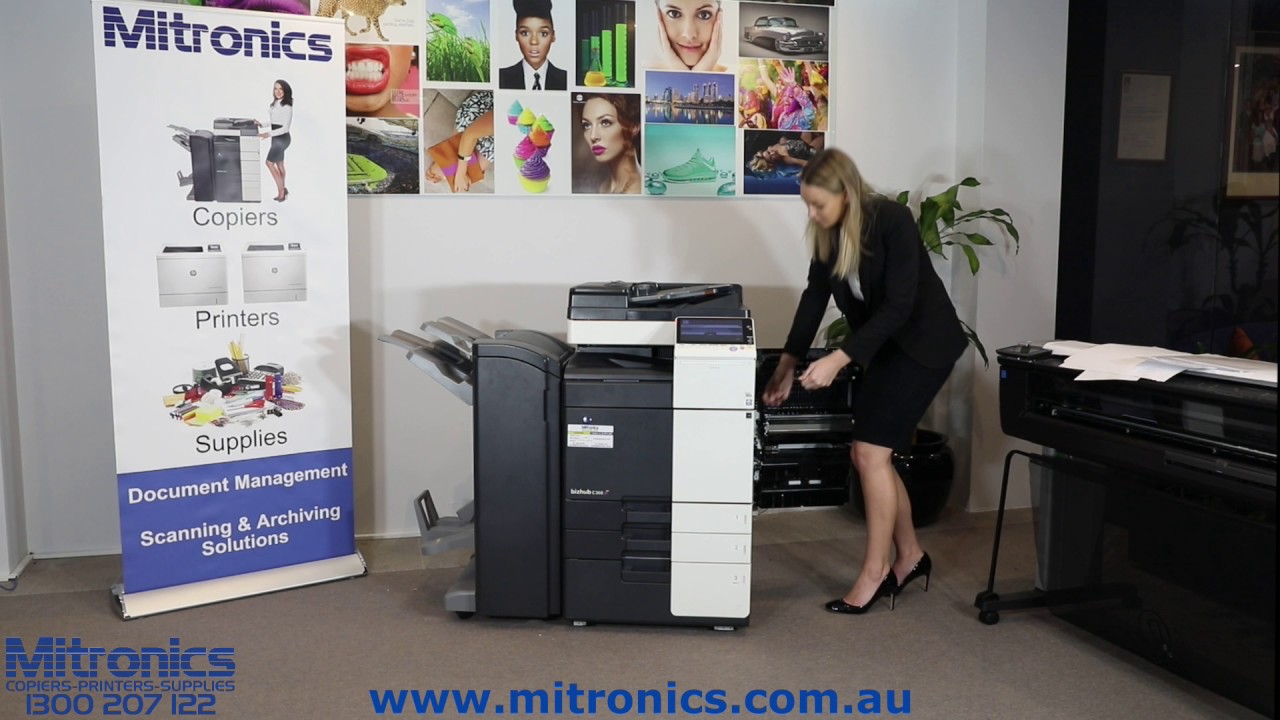 How to Clear a Paper Jam in the Side on a Konica Minolta Bizhub