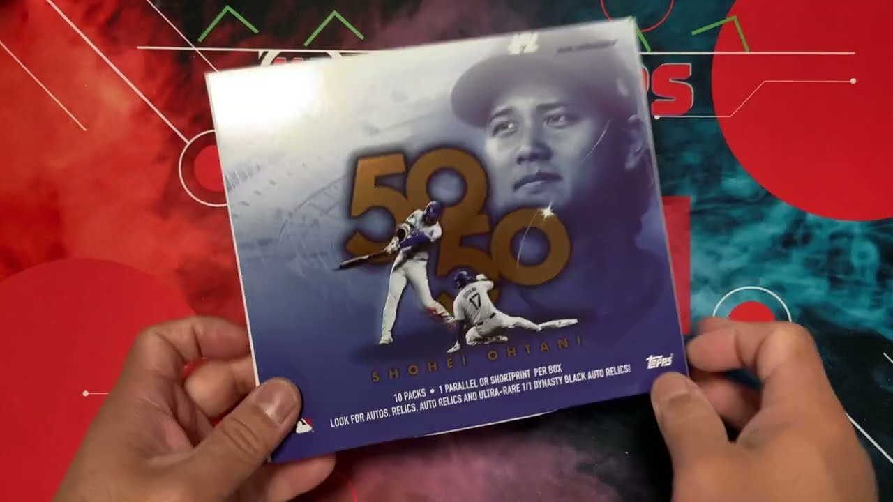 2024 Topps 50/50: Shohei Ohtani Baseball 10-Pack Box - YouTube