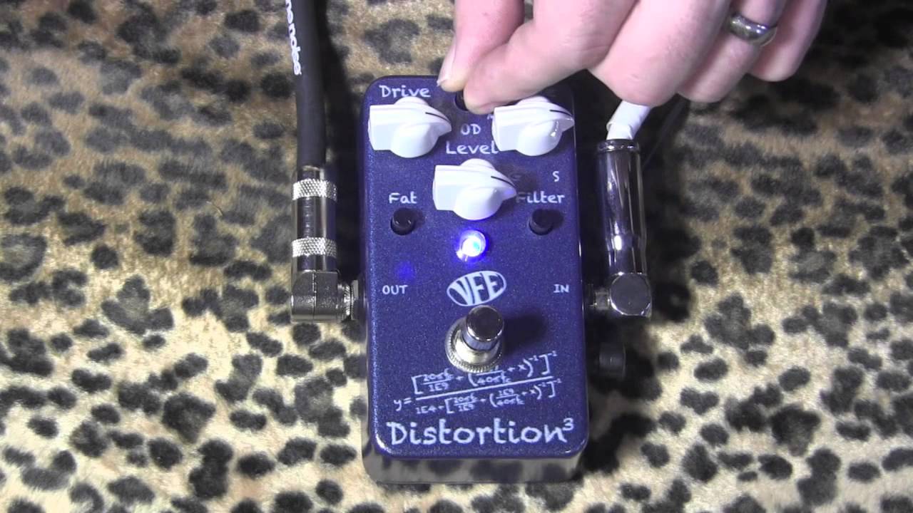 VFE DISTORTION 3 multi tone high gain drive pedal demo with Les