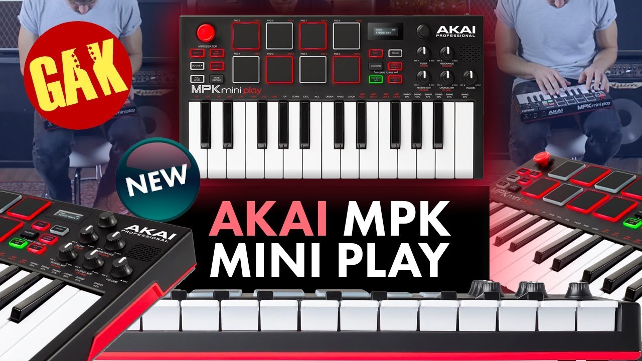 AKAI / MPK mini Play】音源内蔵のスタンドアローン・ポータブルMIDI