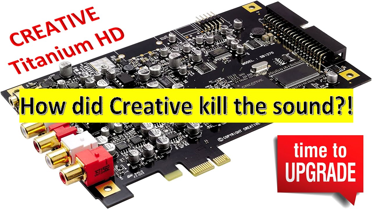 UPGRADE Creative Sound Blaster X-Fi Titanium HD [DacMaster] - YouTube