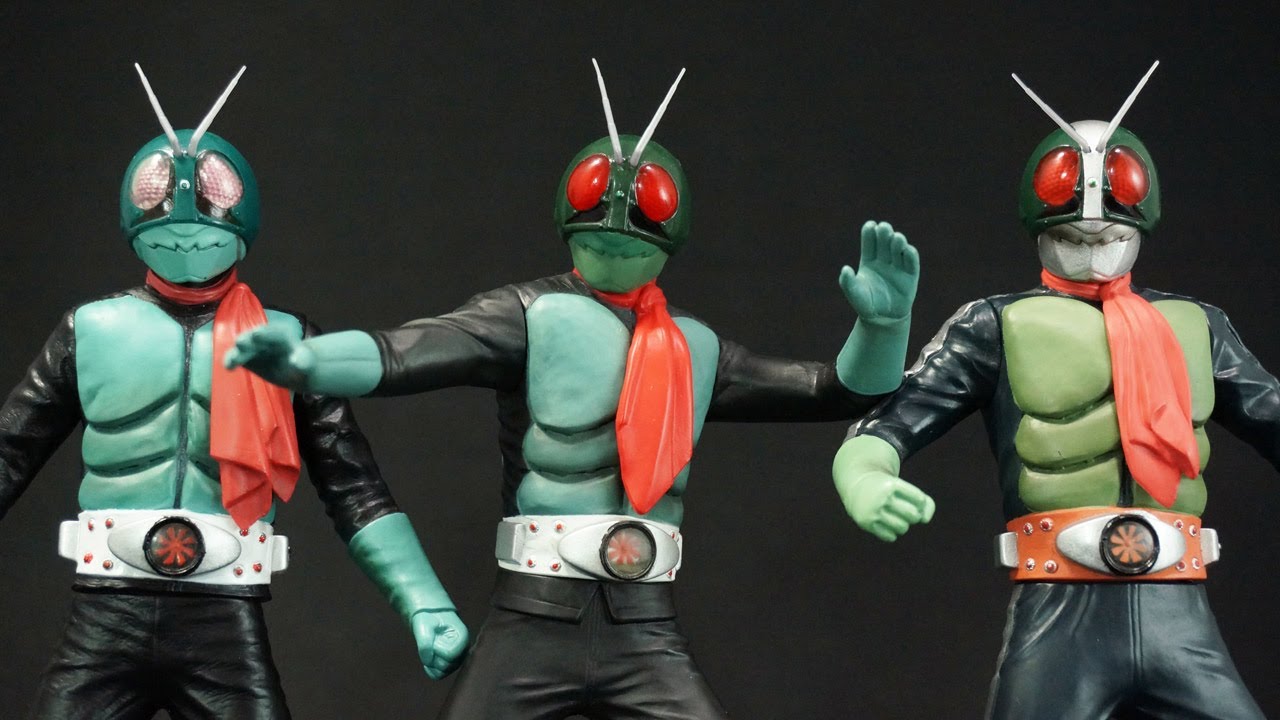 仮面ライダー 旧一号 桜島一号 ビッグサイズソフビフィギュア セット