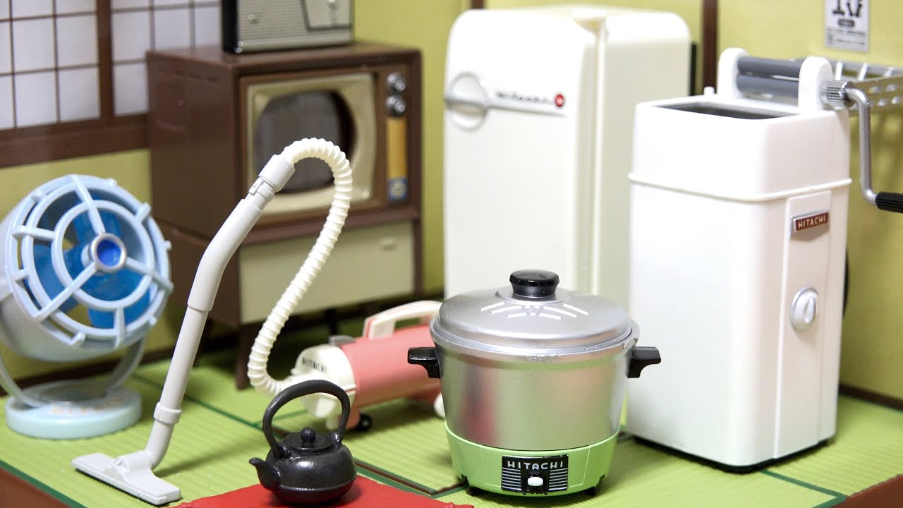 Re-Ment Retro Home Electric Appliances Of Hitachi And Japanese