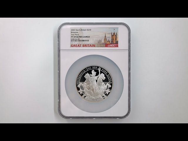2008 ブリタニア 銀貨 NGC PF69UCウルトラカメオ スラブ欠けあり 2008