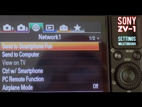Sony ZV-1 ( Settings Menu Walkthrough ) Best Vlogging Camera