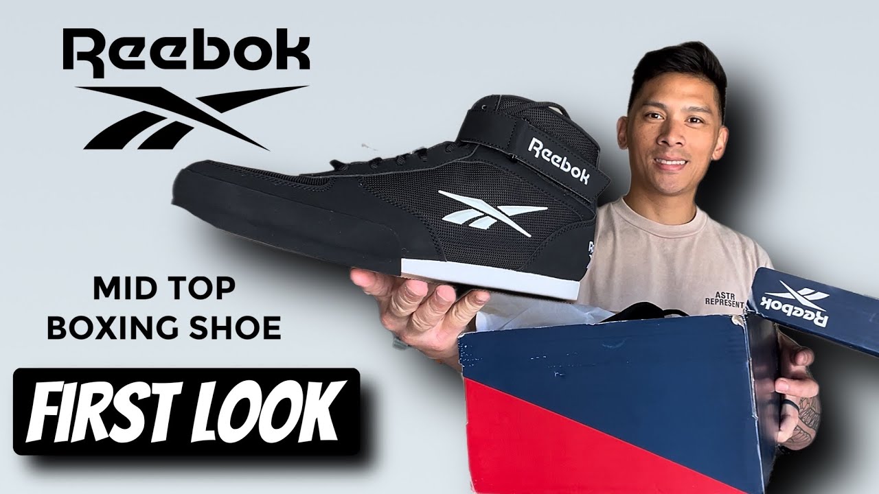 Reebok Mid Top Boxing Shoe First Look - YouTube
