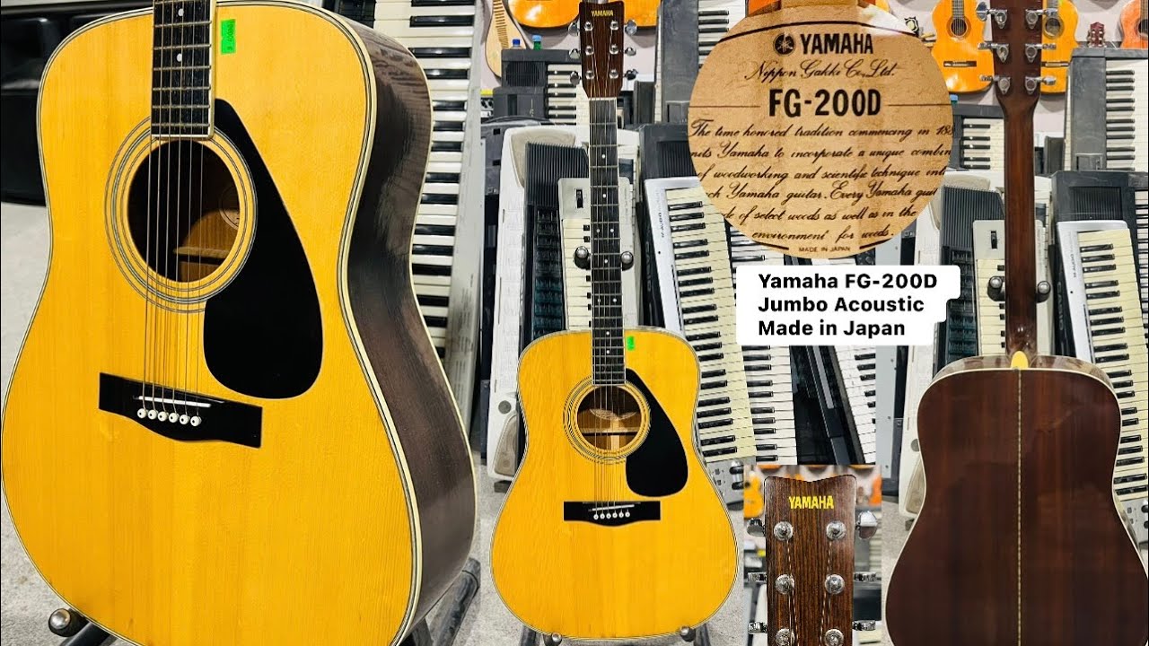 Yamaha FG-200D Jumbo acoustic guitar Made in Japan ( Wilson's
