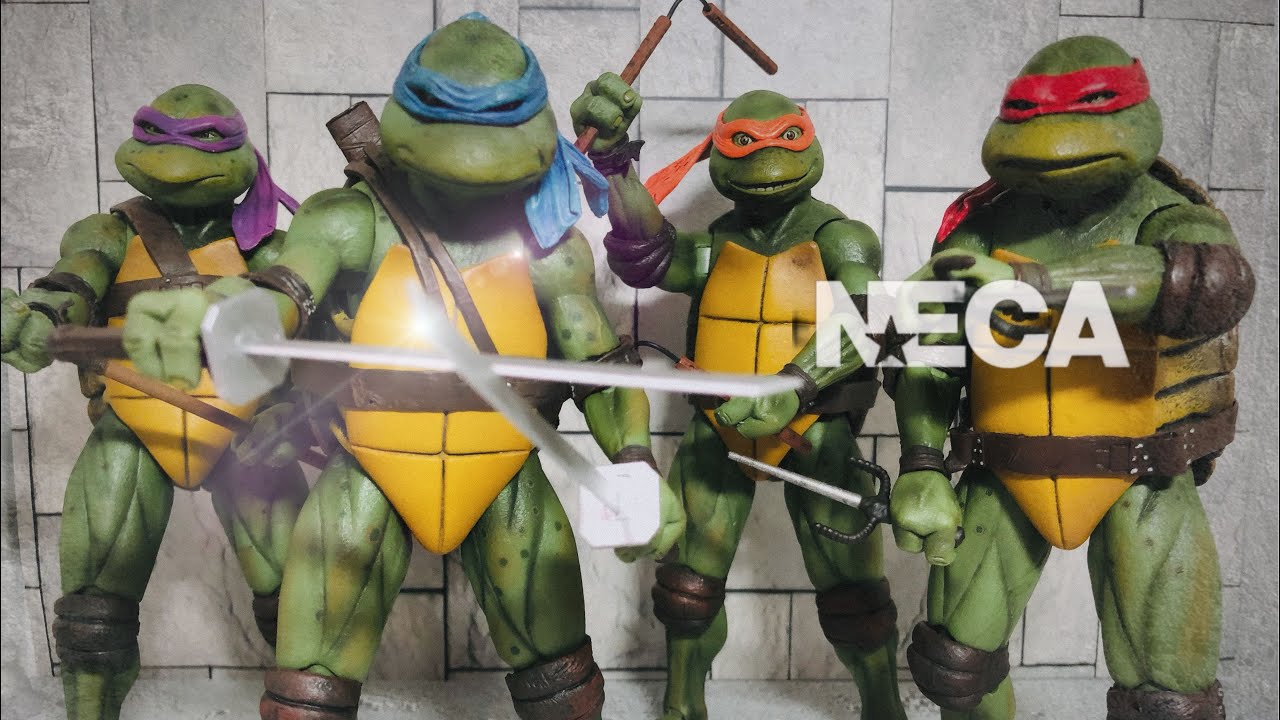 TMNT ミュータントニンジャタートルズ4体セット 1990ムービー NECA