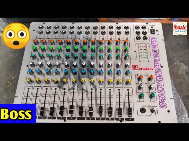 Boss Mixer 12 channel unboxing - YouTube