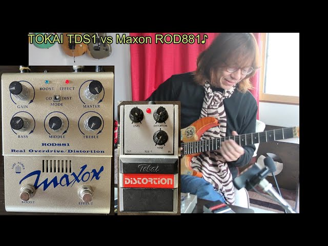 TOKAI TDS1 vs Maxon ROD881♪[辺見さとしの3分間ギタートーキング