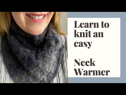 Learn to Knit an Easy Neck Warmer - YouTube
